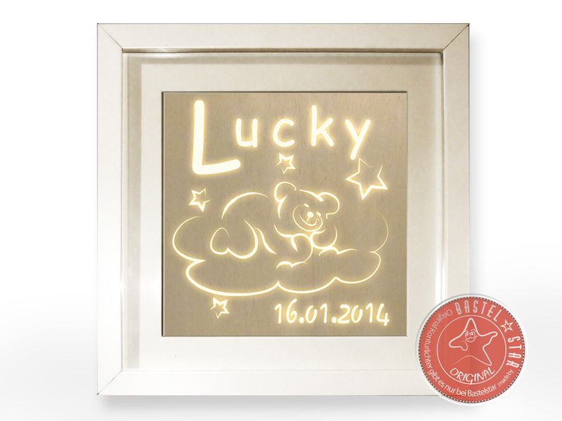 Schlummerlicht Teddy auf der Wolke Lucky