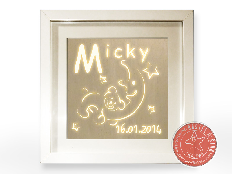 Schlummerlicht Teddy auf dem Mond Micky