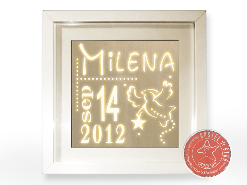 Geburtslampe Schutzengel klein Milena