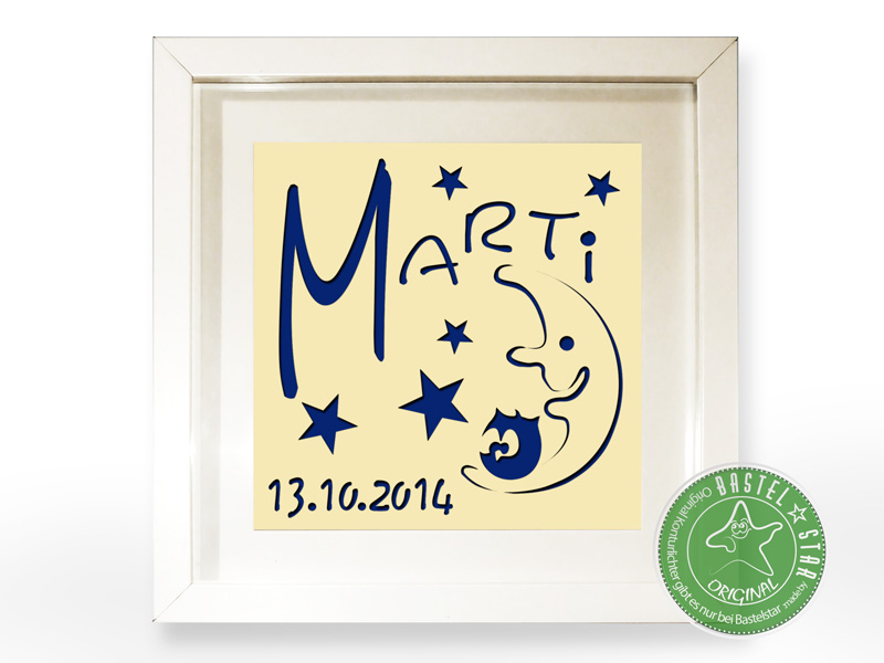 Eule im Mond Marti