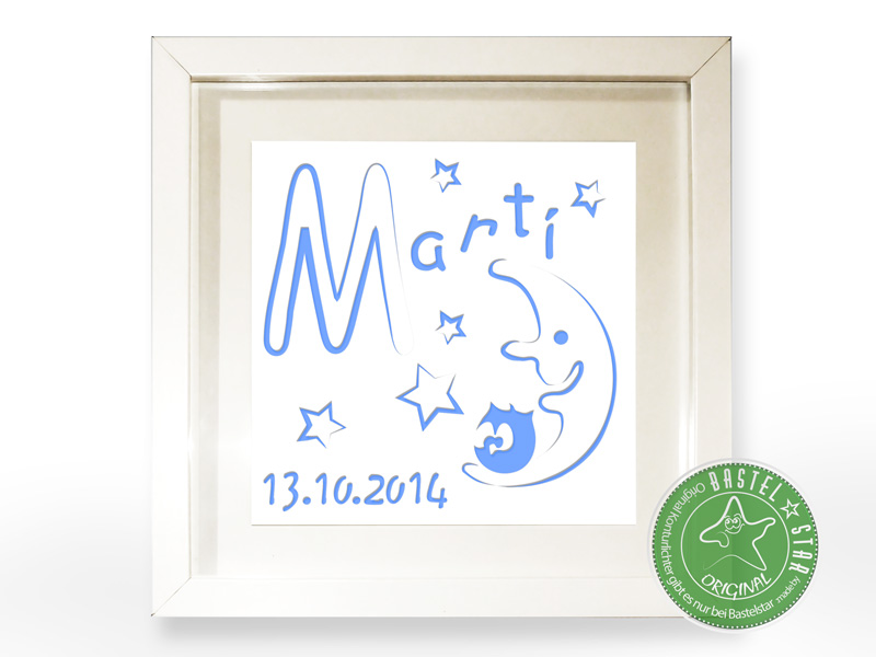 Eule im Mond Marti